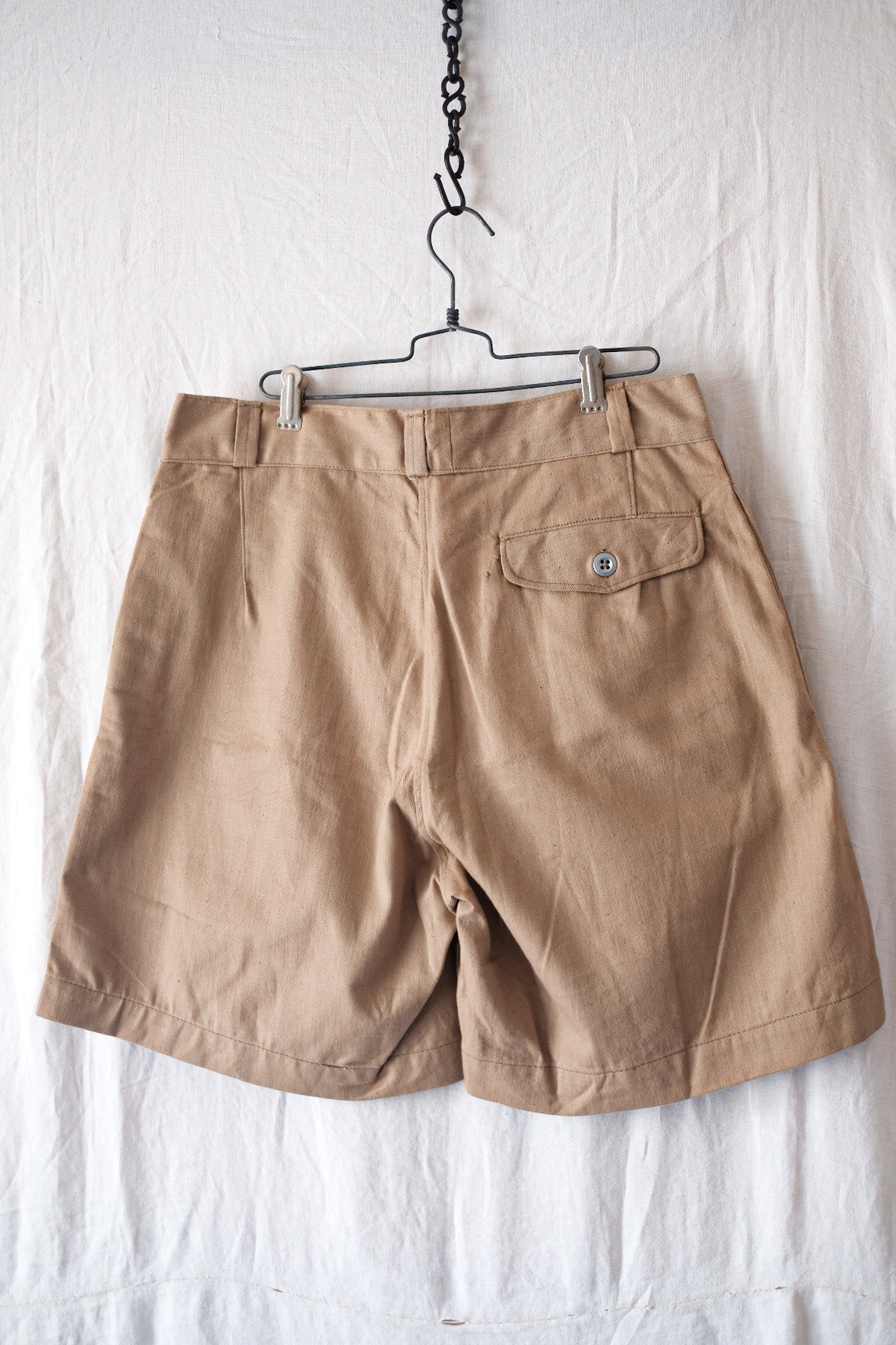 [~ 60's] French Army M52 Chino Shorts Taille.84 "MORT STOCK"