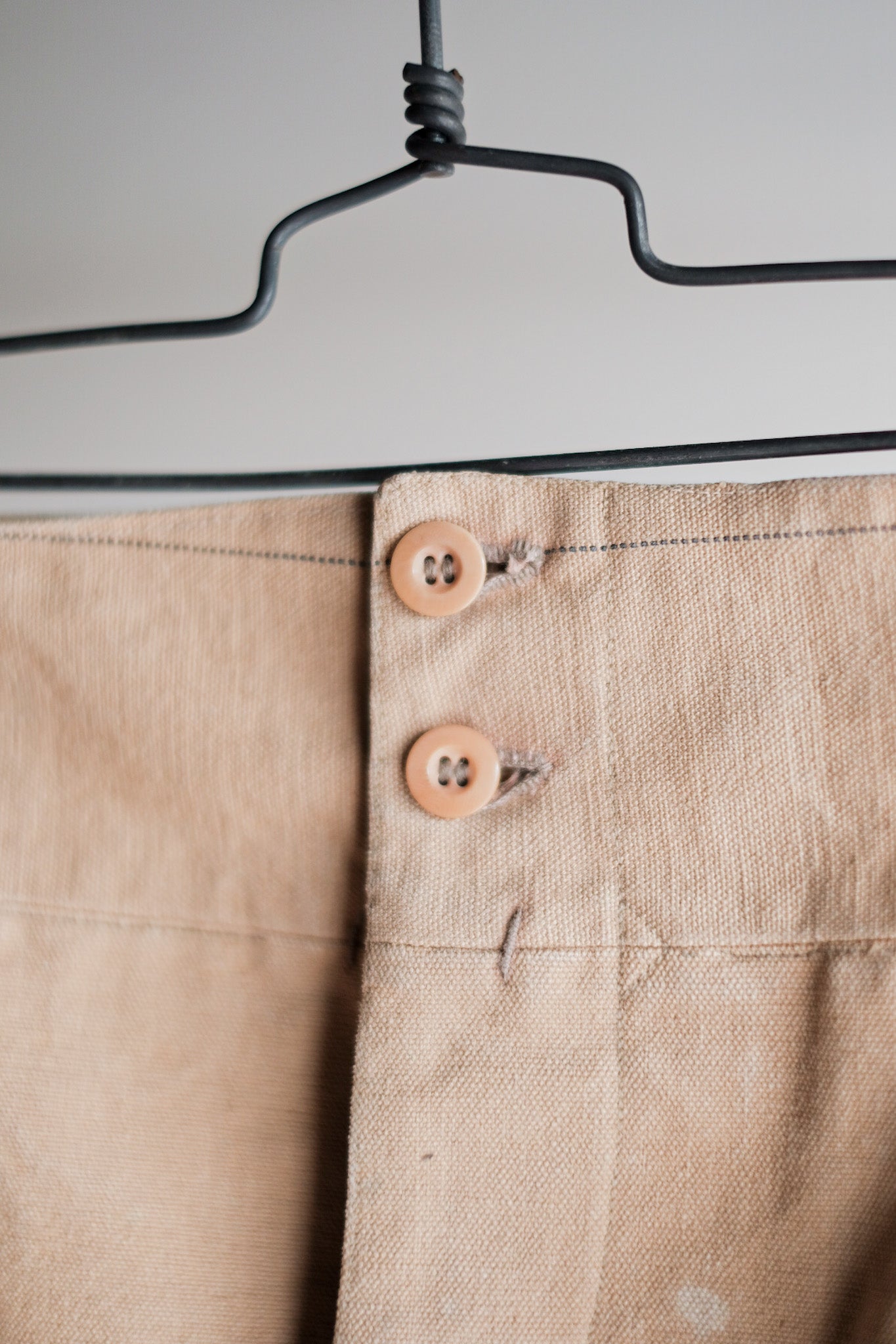 ［~30's］French Vintage Cotton Canvas Work Pants