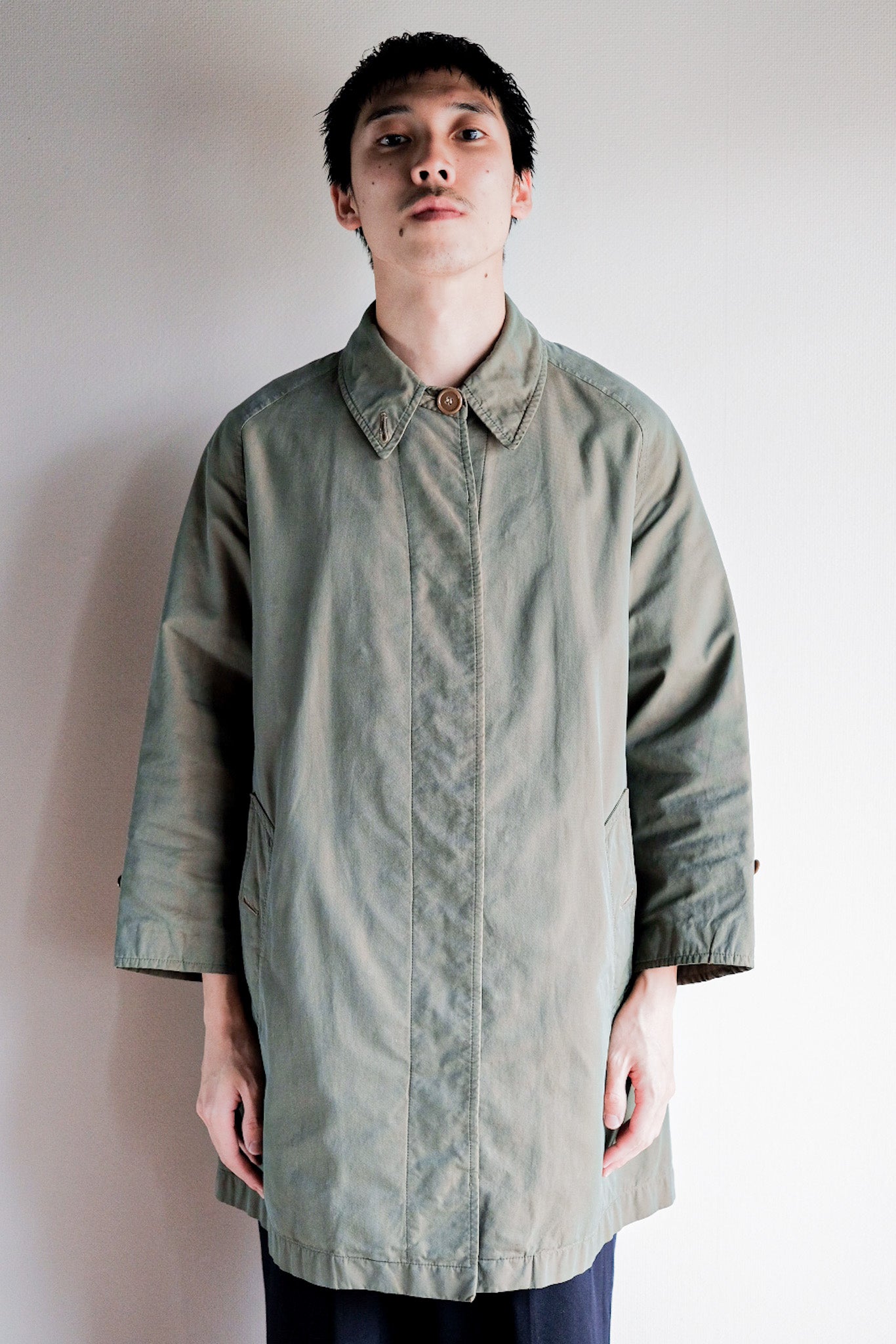 ［~50's］Vintage Burberry's Single Raglan Balmacaan Coat C100 "TAMAMUSHI" "Made in France"