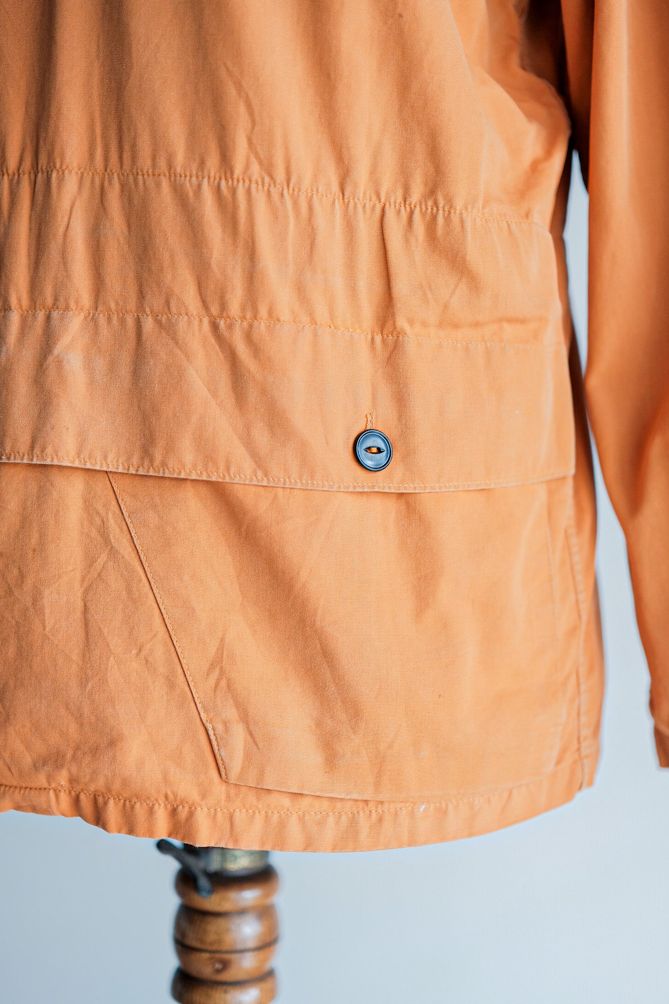 ［~70's］Europe Vintage Orange Cotton Smock