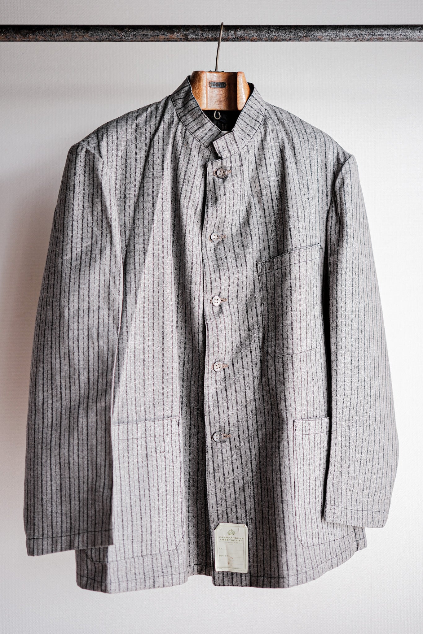 ［~40’s］Swedish Army Stand Collar Hospital Jacket “Dead Stock”