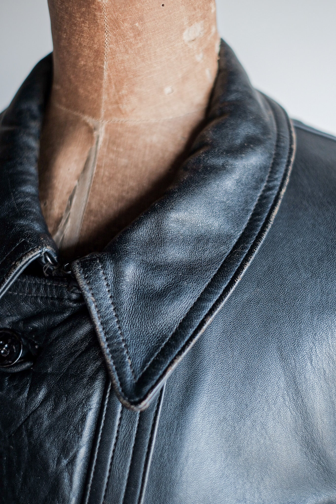 [~ 50's] French Vintage Le Corbusier Leather Work Jacket