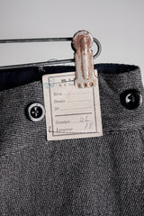 [~ 30's] French Vintage Salt & Pepper Cotton Twil ทำงานกางเกง "Dead Stock"