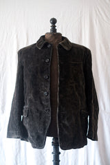 【~50's】French Vintage Dark Brown Corduroy Jacket