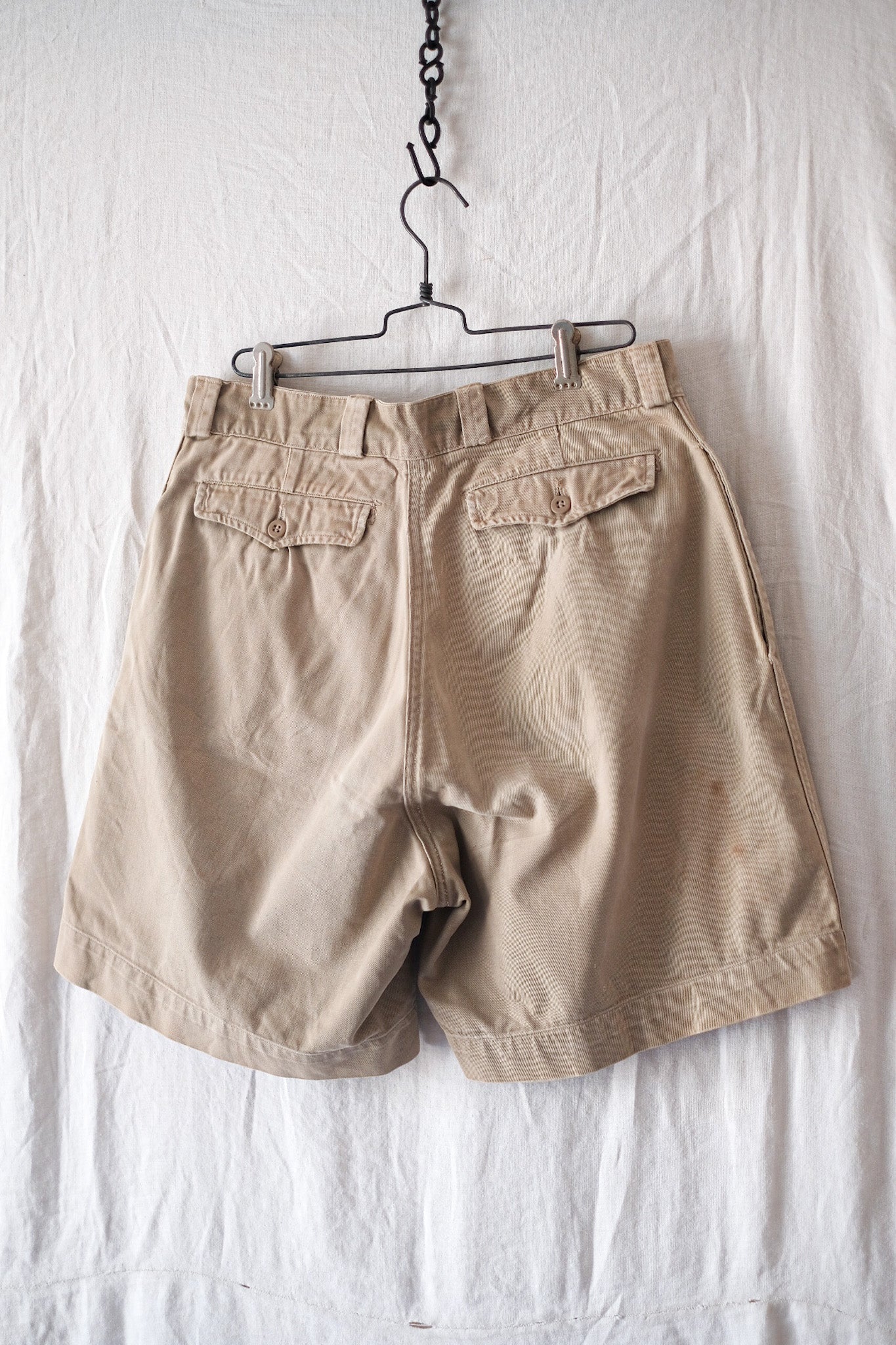 60's] French Army M52 CHINO SHORTS SIZE.2