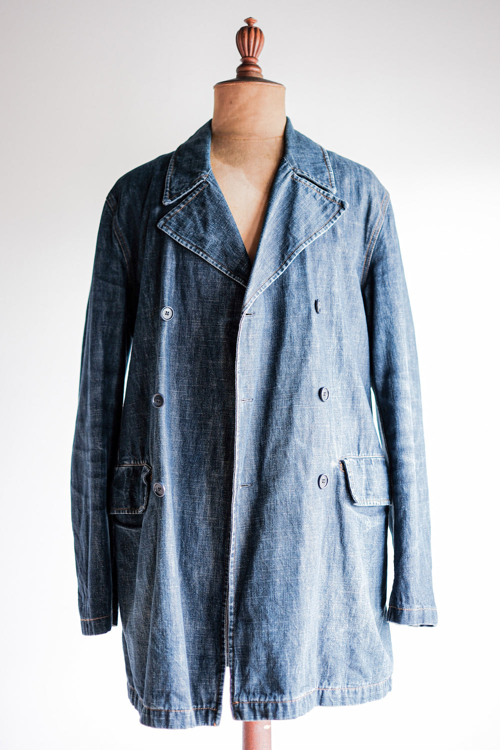 【~00’s】Old miu miu Double Breasted Denim Coat
