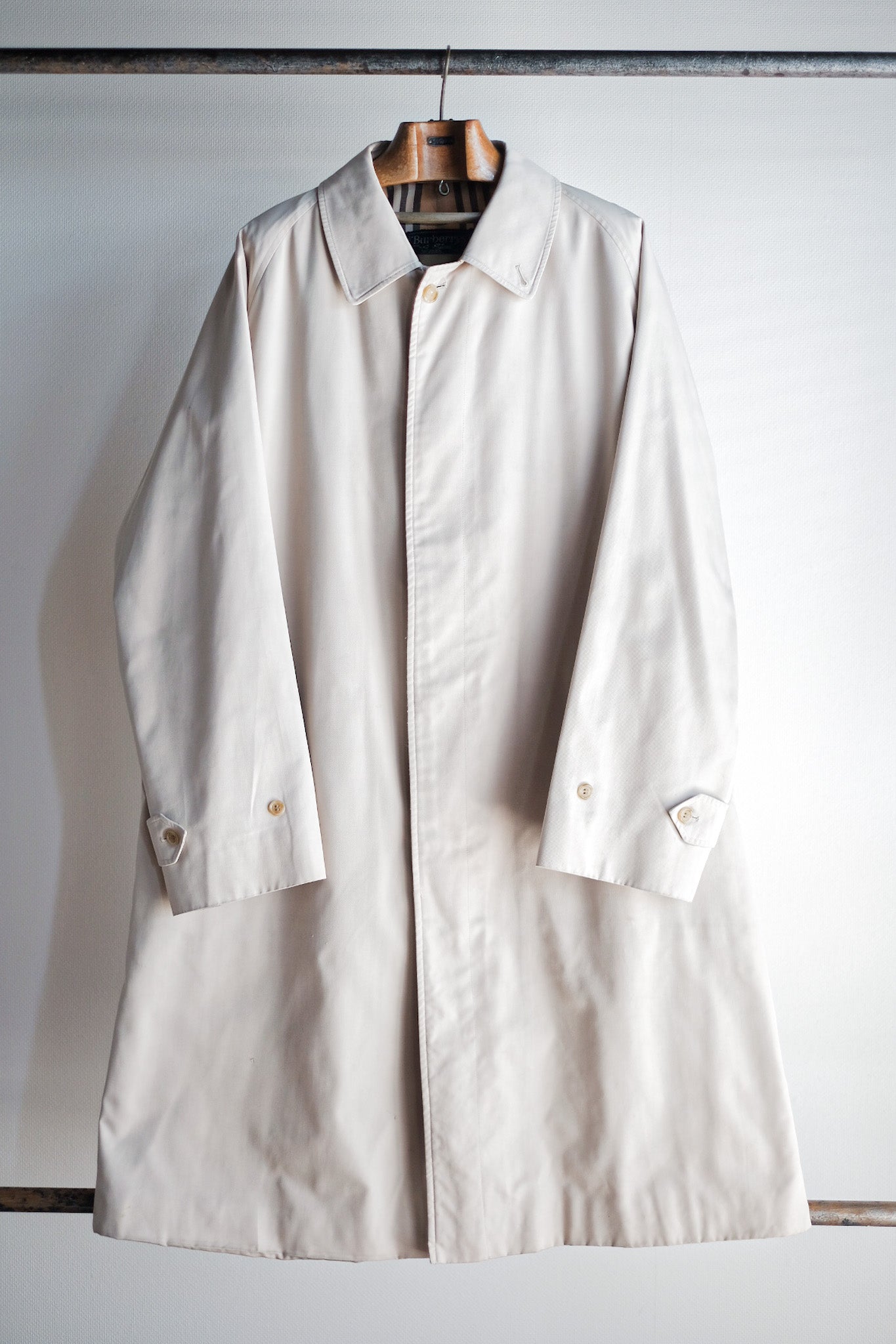 ［~80's］Vintage Burberry's Single Raglan Balmacaan Coat