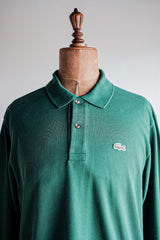 [~ 80's] Chemise Lacoste L/S Polo Size.5 "Forest Green"