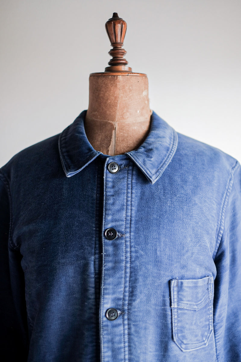 [~ 40's] แจ็คเก็ตงาน Moleskin ของ French Vintage Blue Work