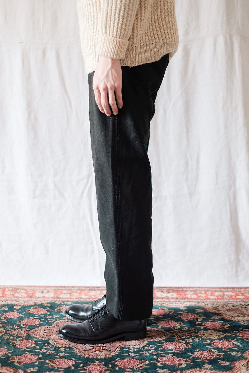 【~40's】French Vintage Side Line Wool Work Pants