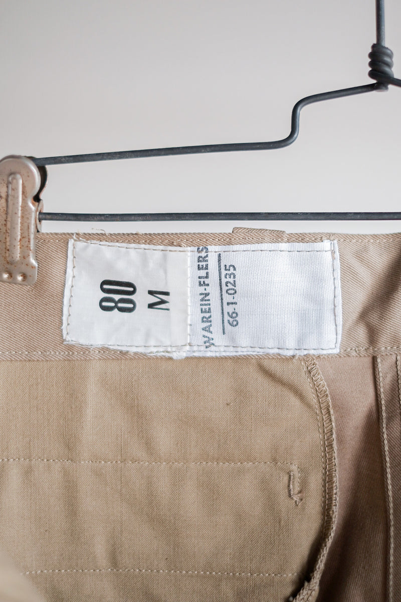 [~ 60's] กองทัพฝรั่งเศส M52 เสื้อกางเกงขนาดของ Chino ขนาด 80m "Dead Stock"