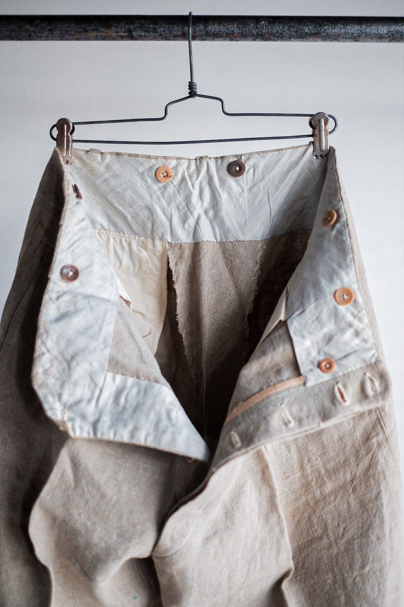 ［~40's］French Vintage Linen Trousers