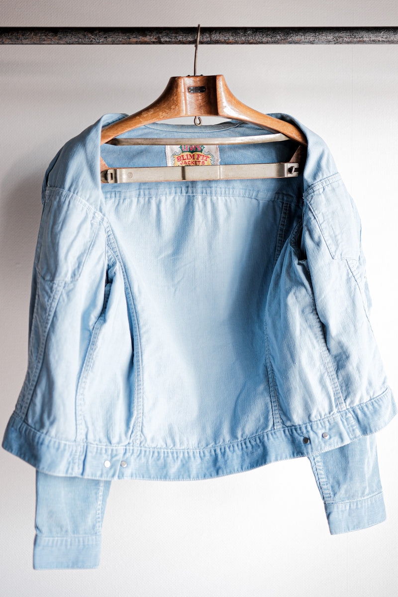 [~ 60's] แจ็คเก็ตผ้าลูกฟูกแบบผอมเพรียวของ Levi "Big E"