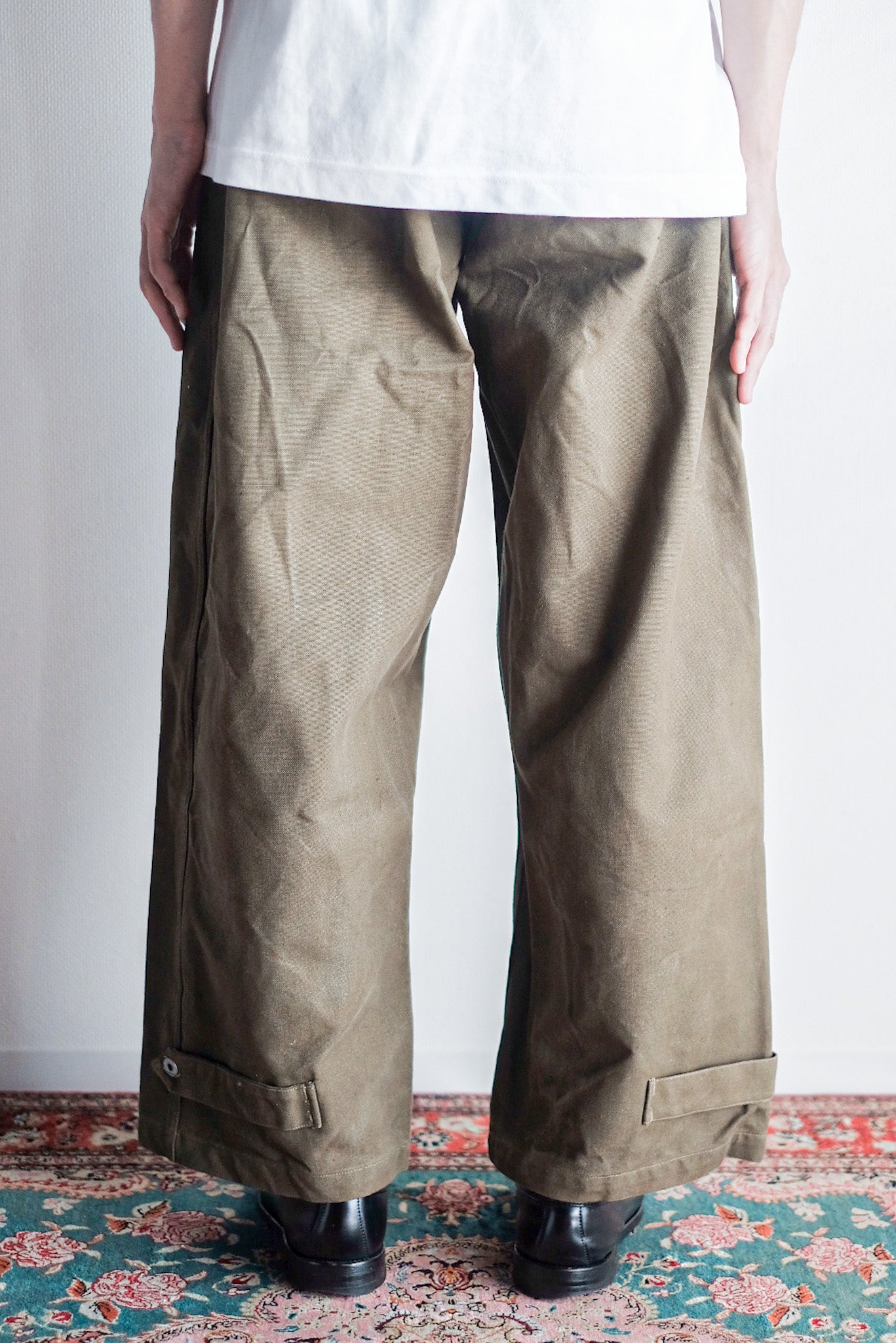 ［~30's］French Army M35 Motorcycle Pants "Cotton Linen Type" "Dead Stock"