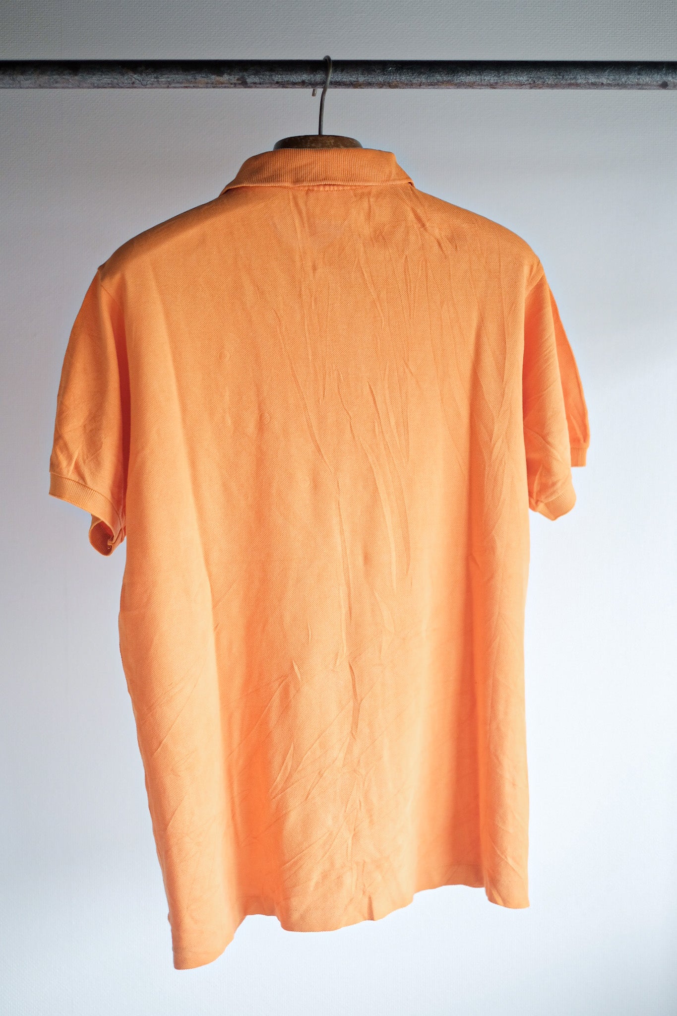 [~ 80 년대] Chemise lacoste s/s 폴로 셔츠 크기 .5 "Orange"
