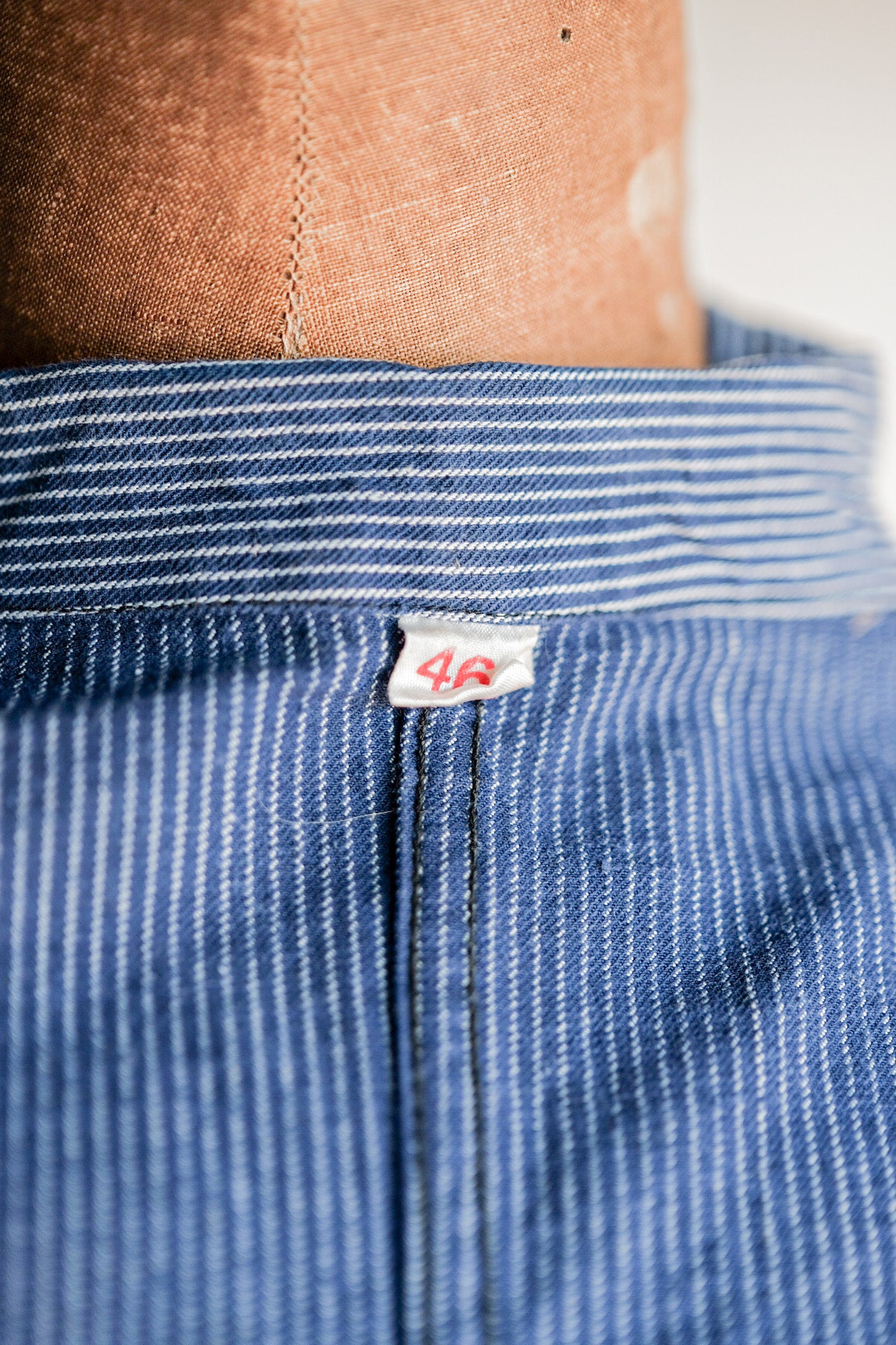 ［~60's］French Vintage Cotton Striped Work Jacket "AU MOLINEL"