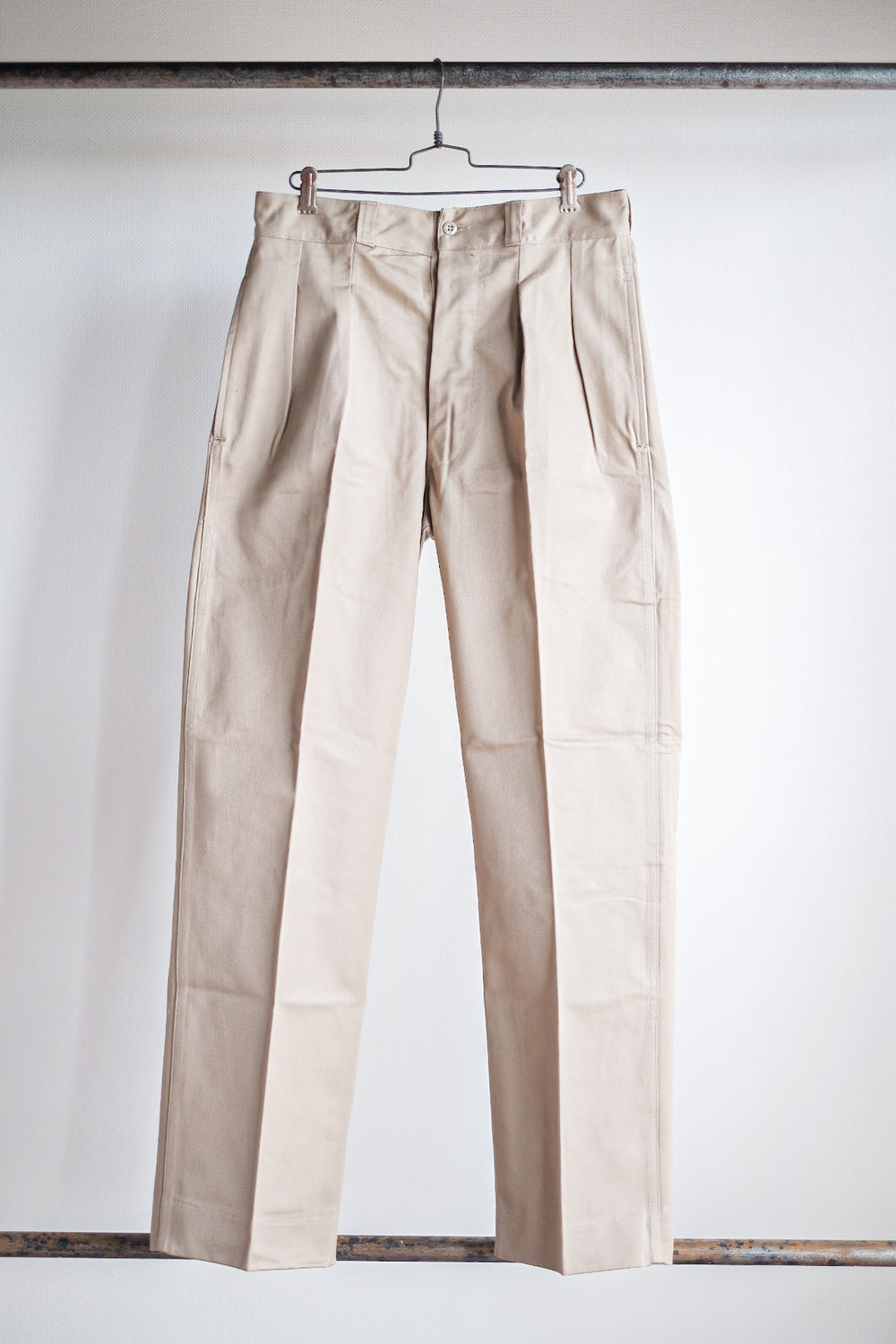 【~60's】French Army M52 Chino Trousers Size.80M "Dead Stock"