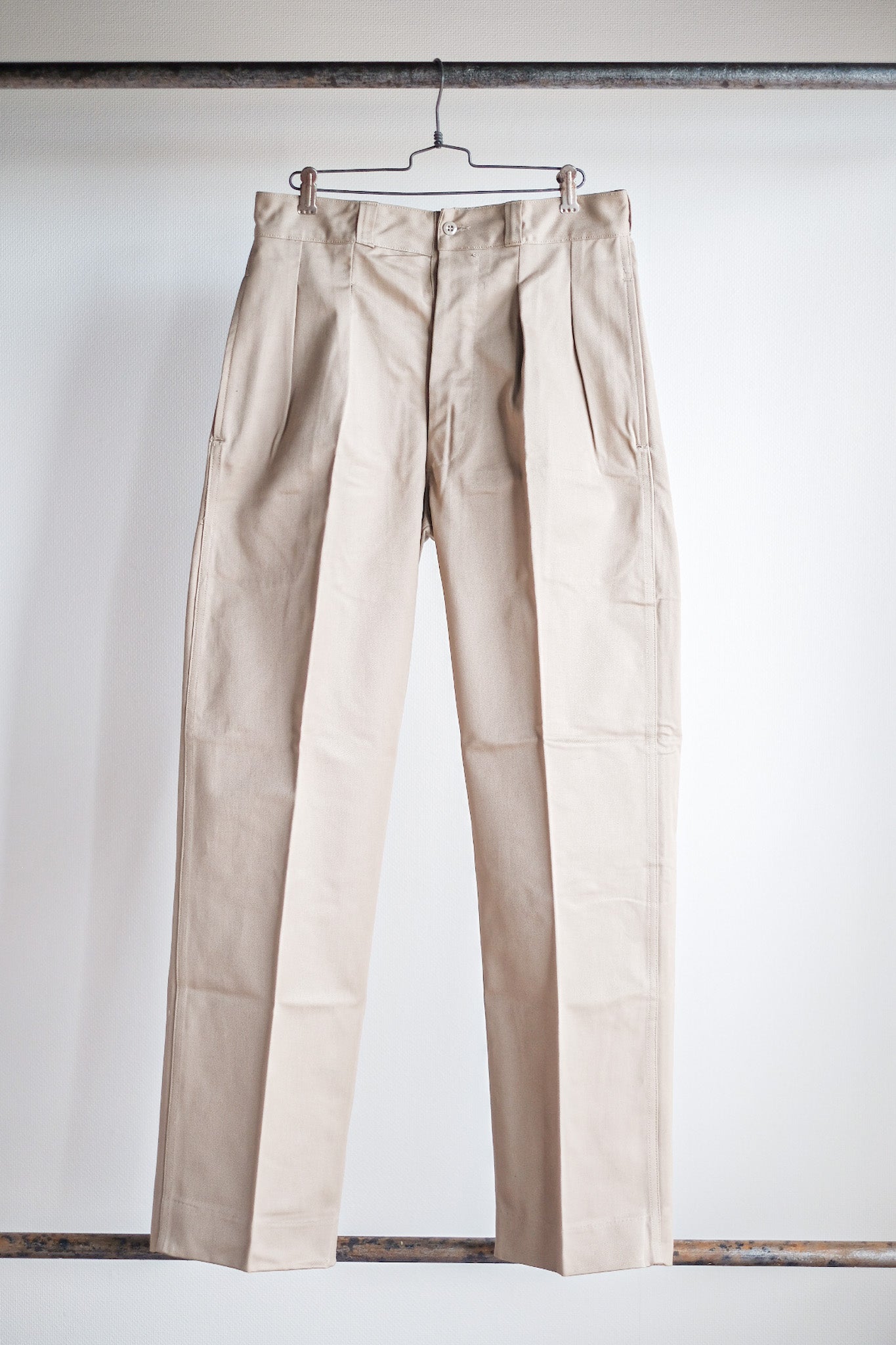 ［~60's］French Army M52 Chino Trousers Size.80M "Dead Stock"