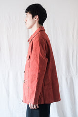 [~ 50's] แจ็คเก็ตผ้าใบผ้าใบสีแดงวินเทจฝรั่งเศสวินเทจ