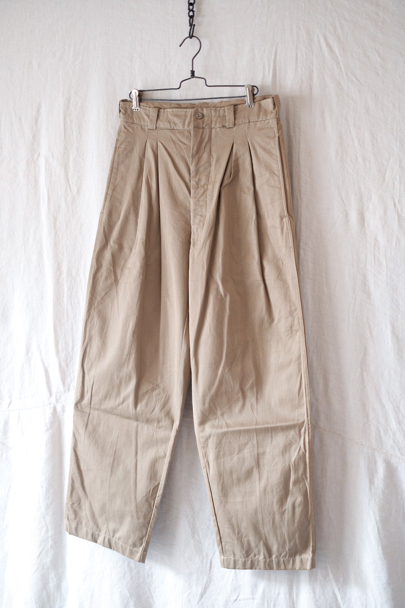 [~ 60's] French Army M52 CHINO TROUSERS SIZE.11? "Dead Stock"