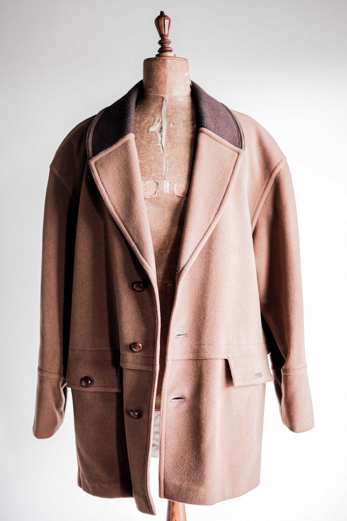 [~ 80 년대] 오래된 구찌 숄 칼라 캐시미어 재킷 크기 .50
