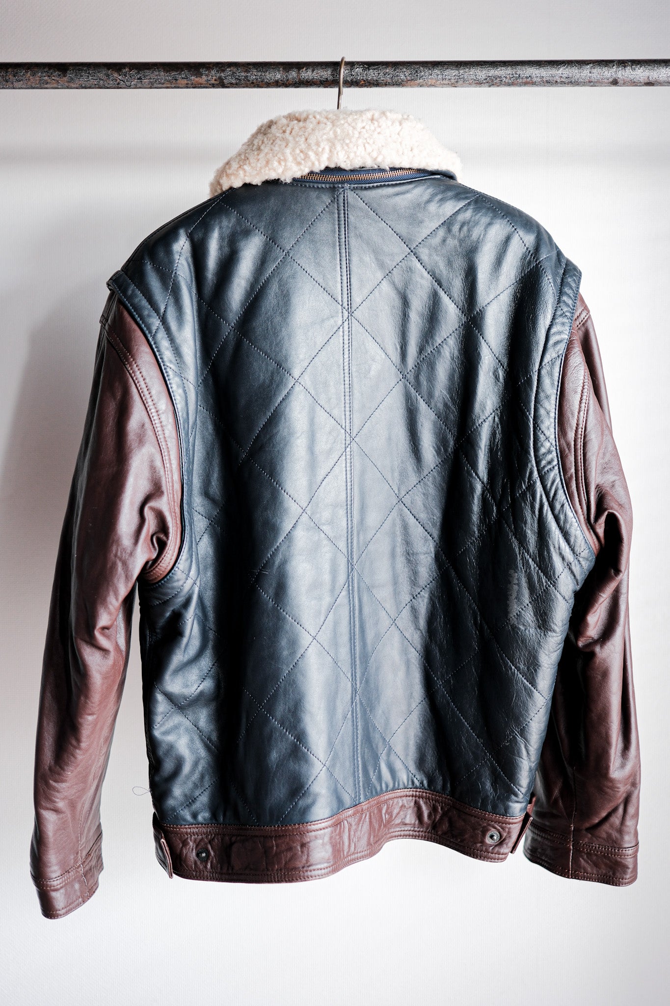 [〜70年代]舊的Marcel Lassance皮革轟炸機夾克尺寸。52