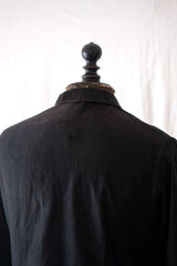 【~30's】French Vintage Black Moleskin Work Coat