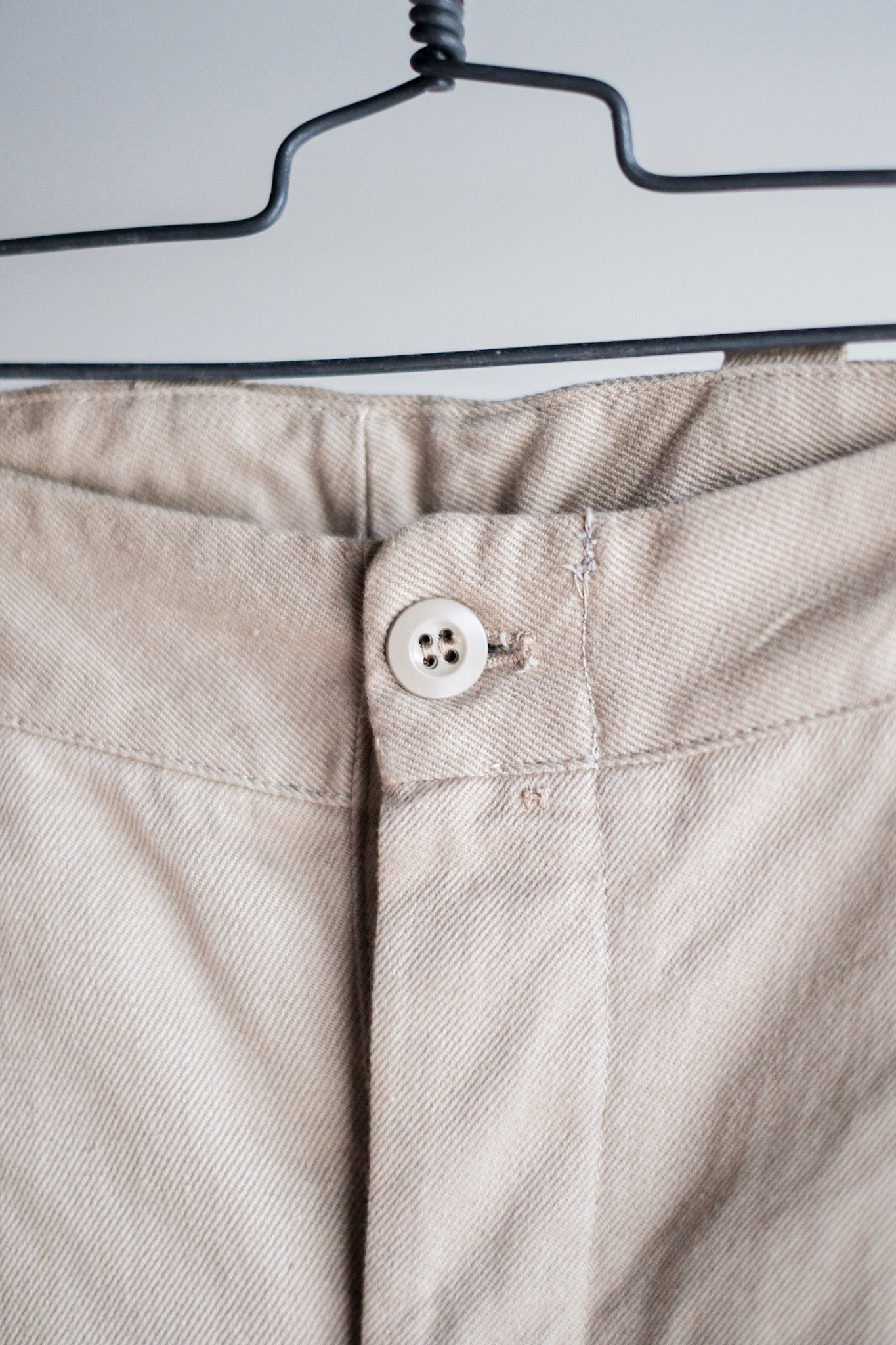 [~ 60's] French Army M52 CHINO TROUSERS SIZE.16 "Dead Stock"