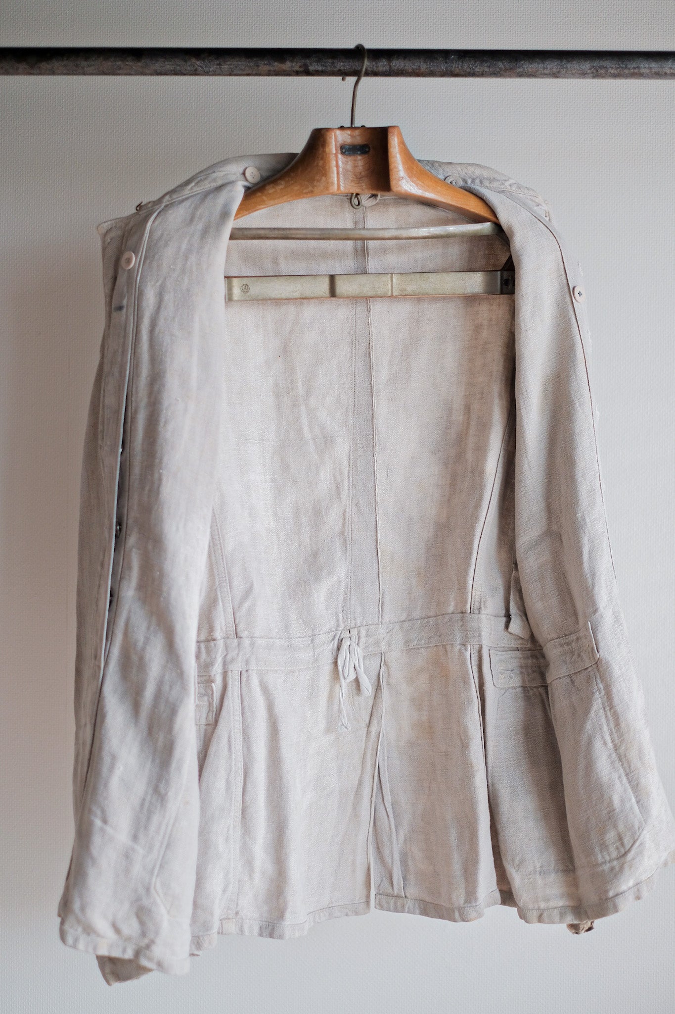 【~30's】WW2 German Army Drillich HBT Linen Jacket