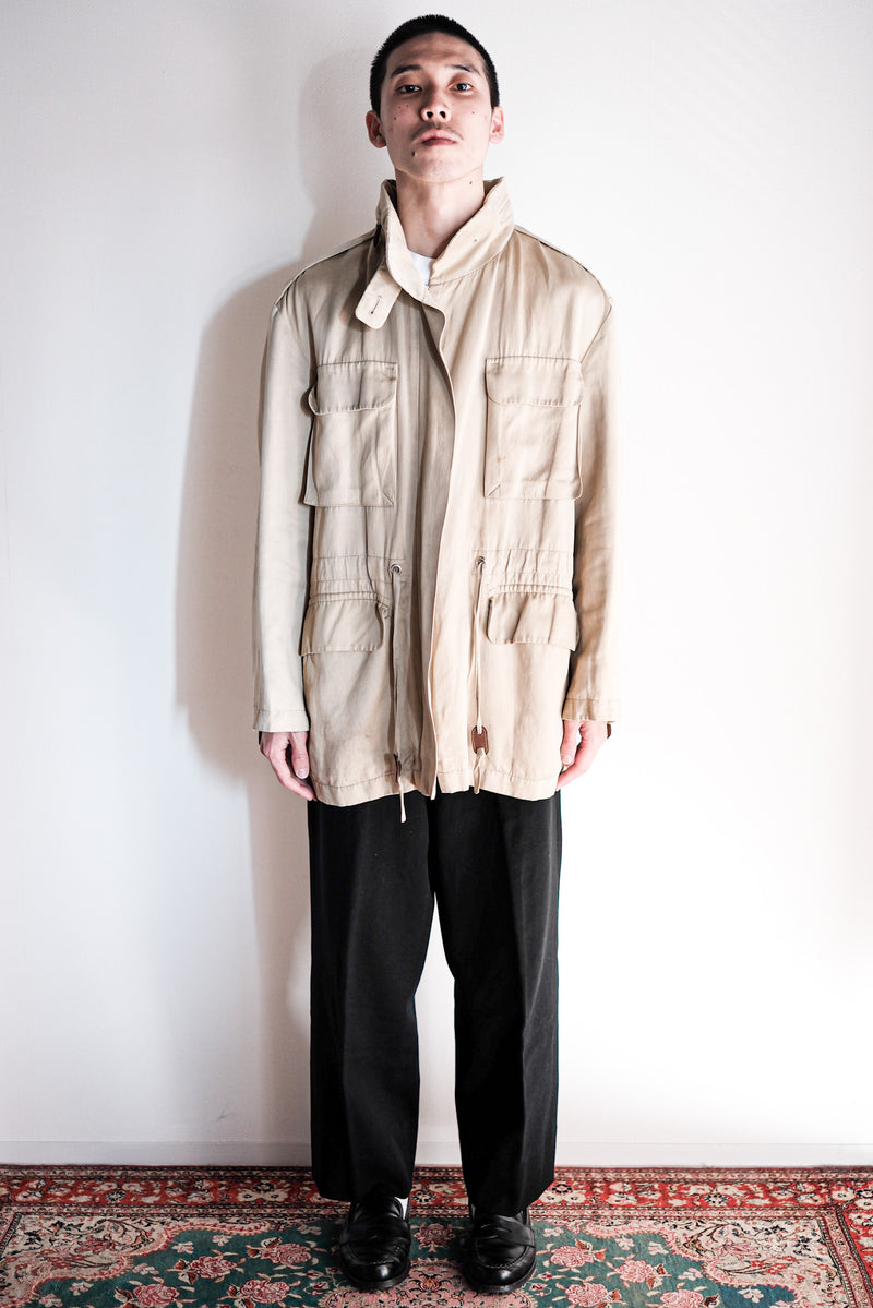【~00's】Old Hermès Paris Linen Jacket by Martin Margiela Size.42