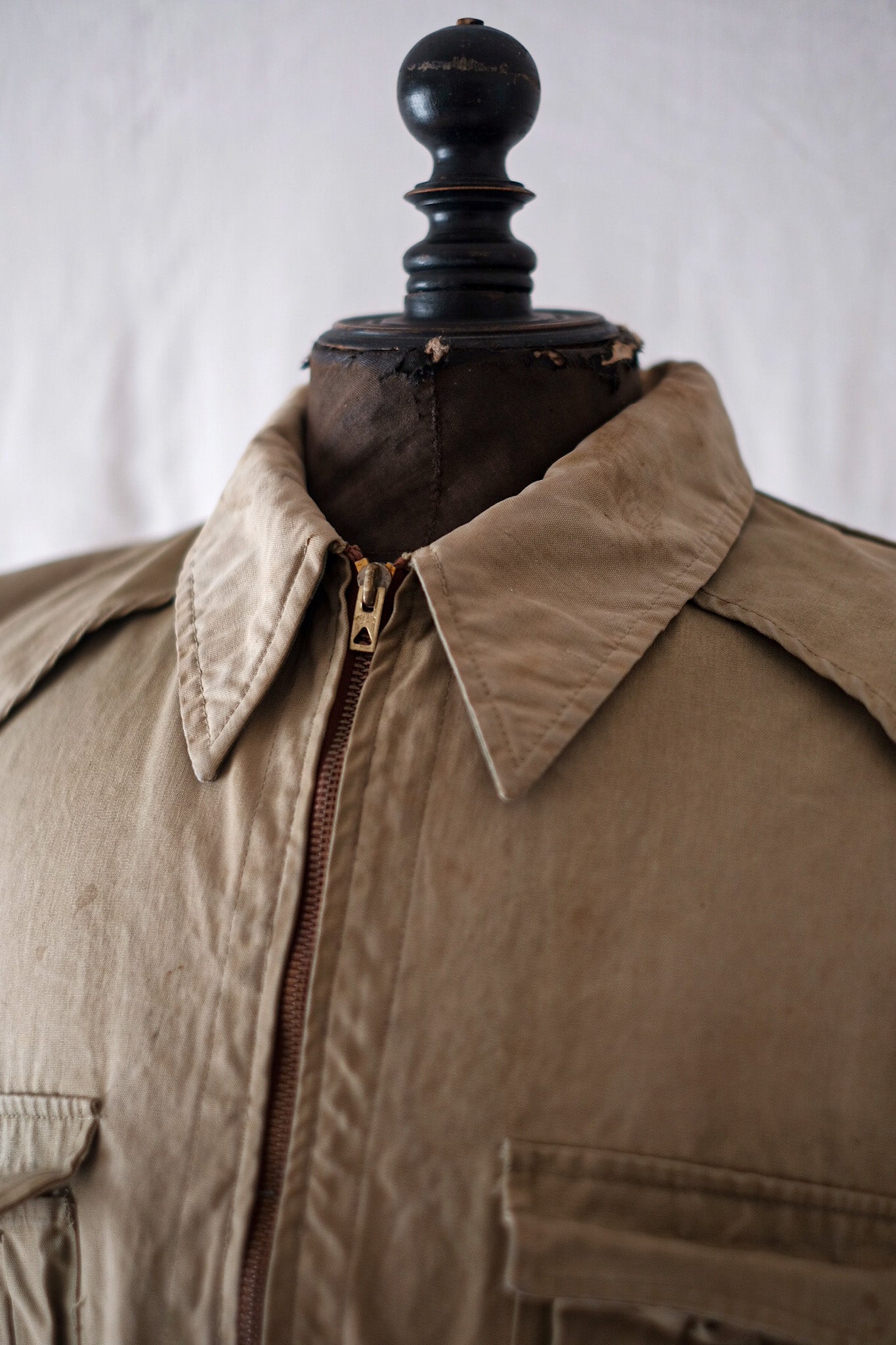 [~ 50's] French Vintage Cotton Canvas Hunting Jacket
