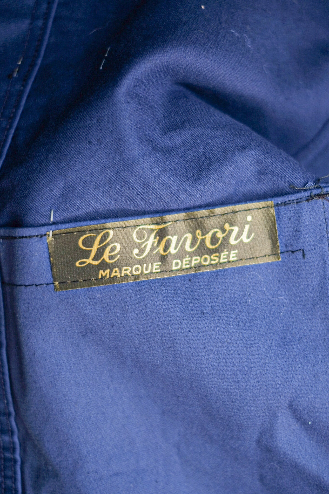 ［~50's］French Vintage Blue Moleskin Work Jacket "Dead Stock"