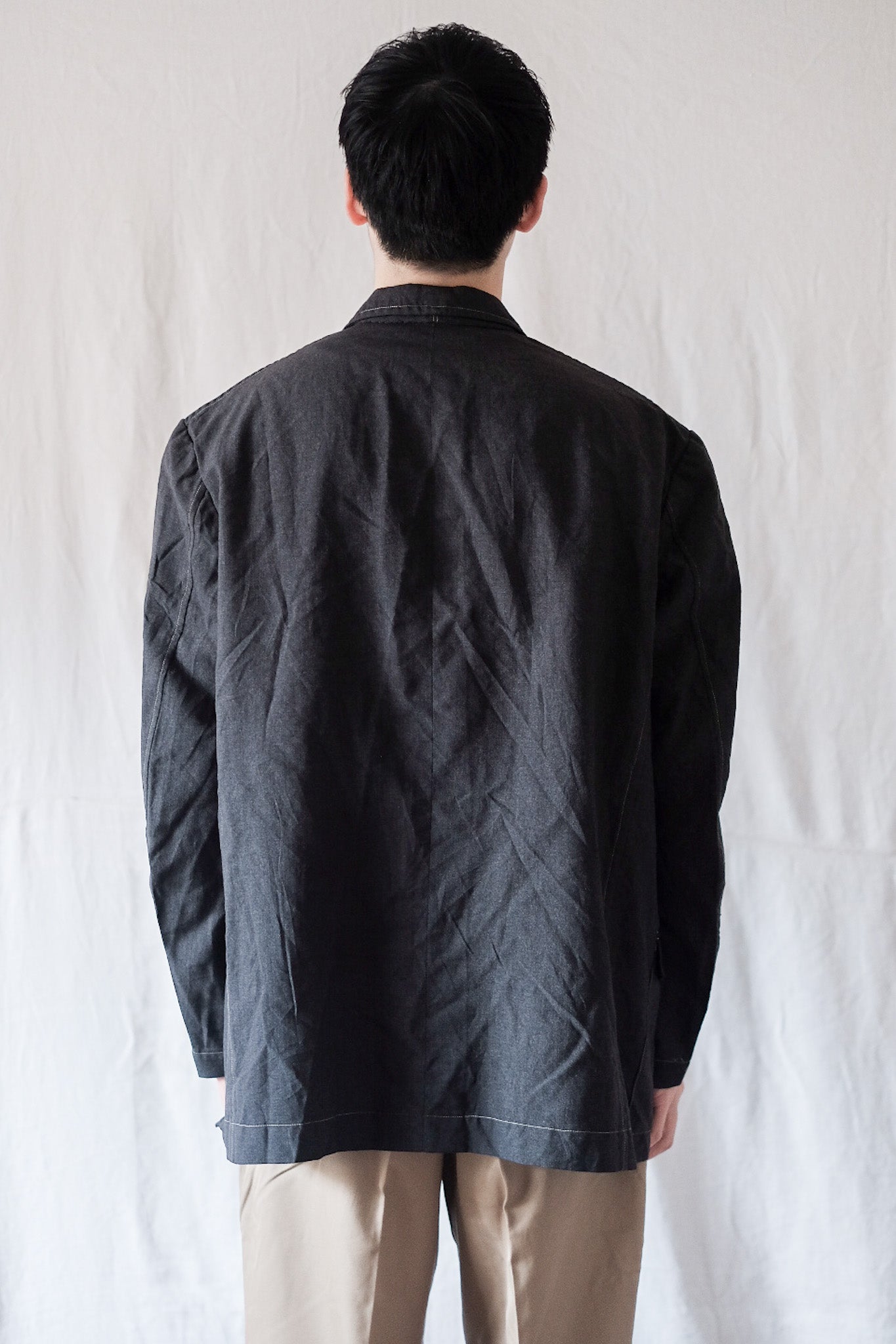 【~50's】French Vintage Light Wool Gabardine Work Jacket