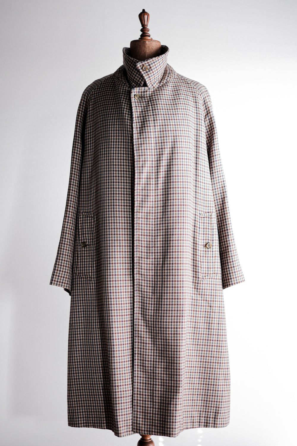 【~80's】Vintage Burberry's Single Raglan Wool Balmacaan Coat Size.56REG