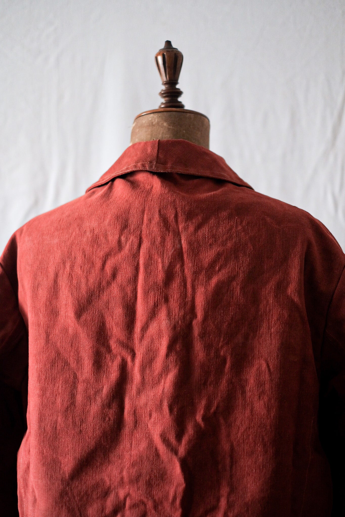 [~ 50's] Veste de chasse en toile en coton rouge vintage française