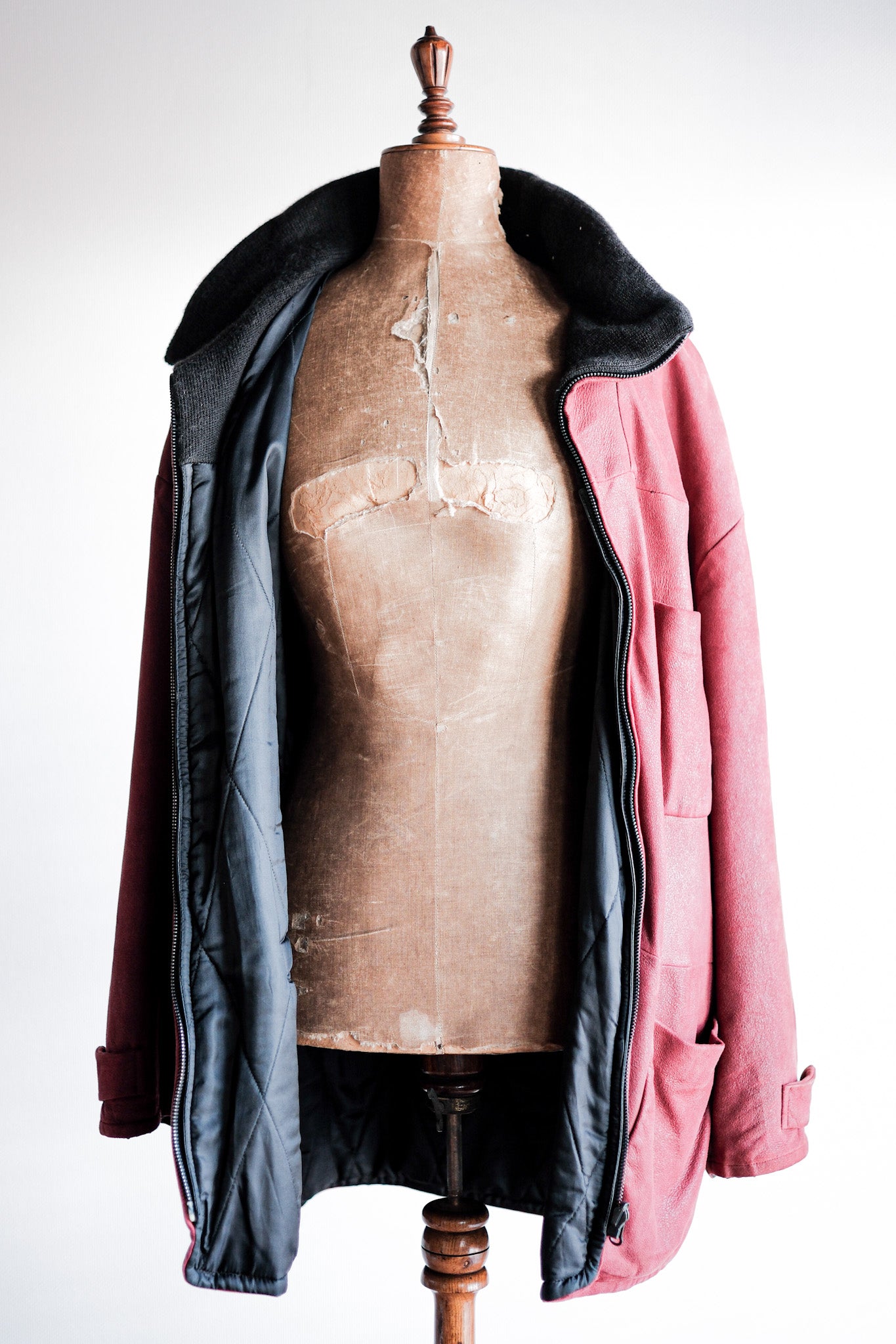 ［~90's］Old SERAPHIN Leather Reverseable Jacket Size.50