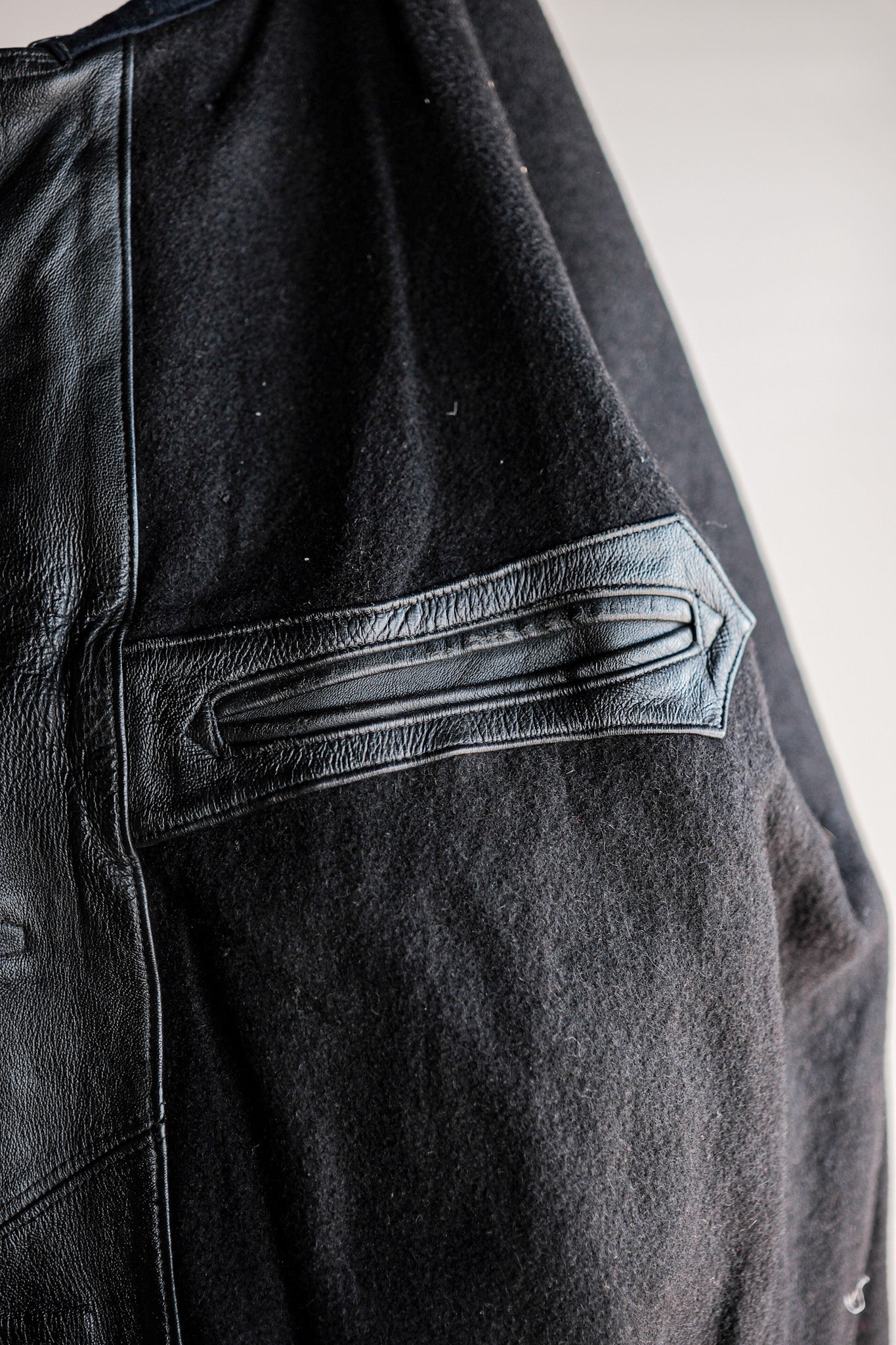 ［~50's］French Vintage Le Corbusier Leather Work Jacket "Wool Collar"
