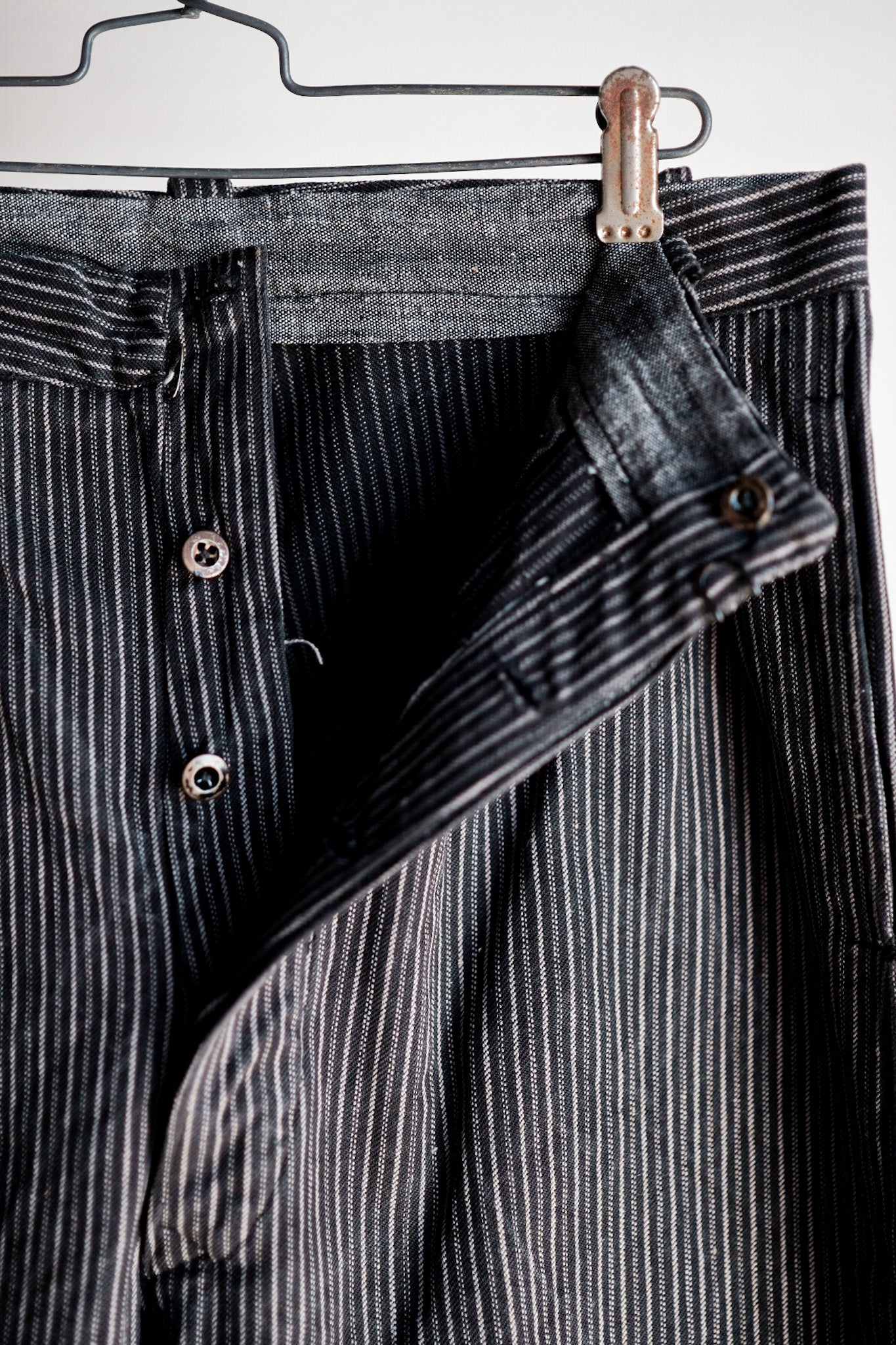 ［~40's］French Vintage Cotton Striped Work Pants