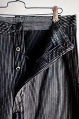 【~40's】French Vintage Cotton Striped Work Pants