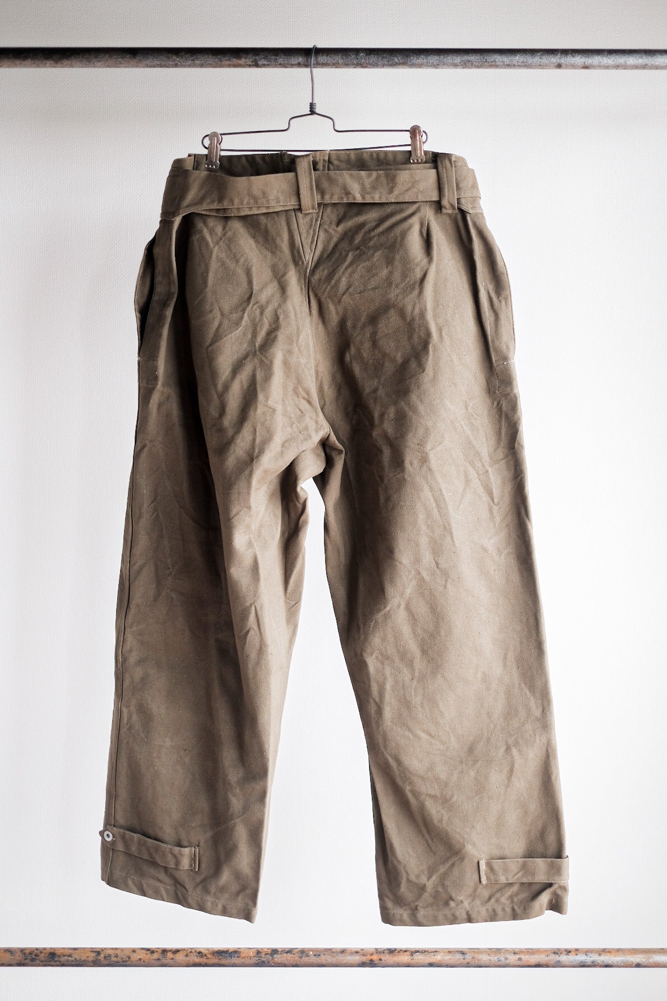 ［~30's］French Army M35 Motorcycle Pants "Cotton Linen Type" "Dead Stock"