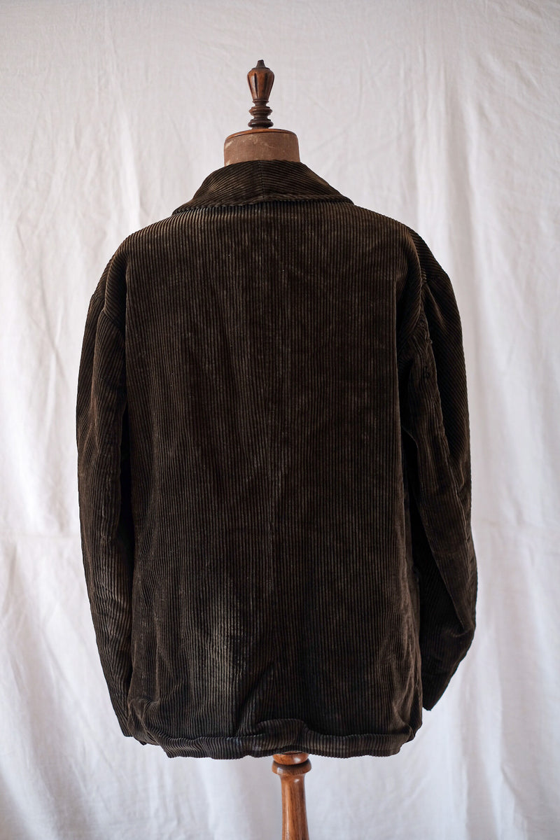 [~ 40's] แจ็คเก็ต Hunting Gamekeeper ของ French Vintage Brown