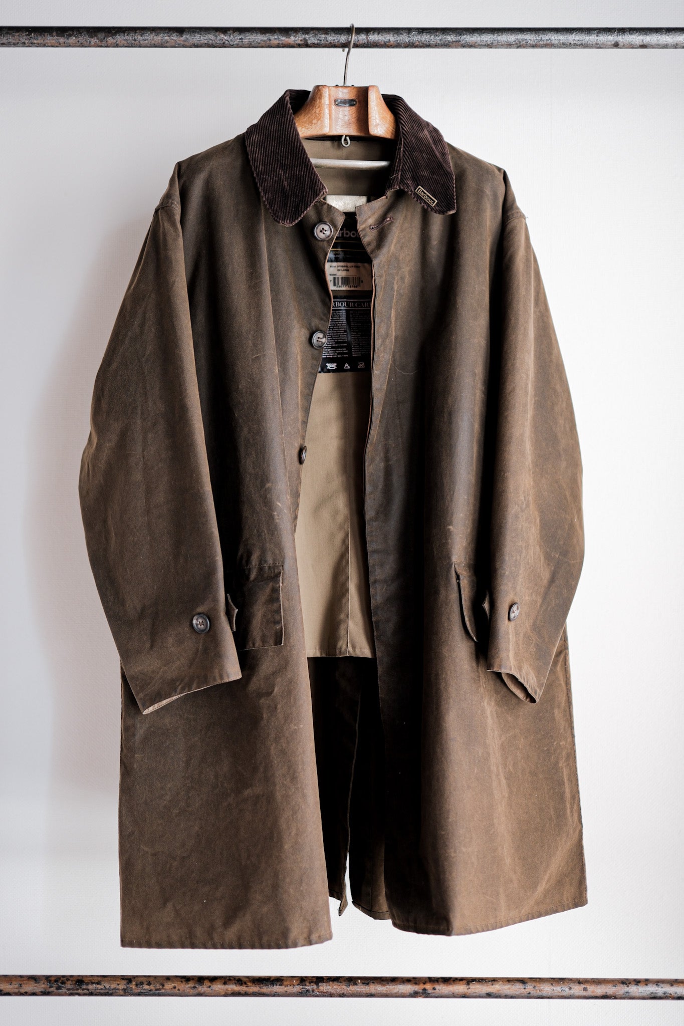 ［~90's］Vintage Barbour "ORIGINAL 3/4 COAT" 3 Crest Size.EX LARGE