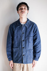 [~ 40's] แจ็คเก็ตงาน Moleskin ของ French Vintage Blue Work