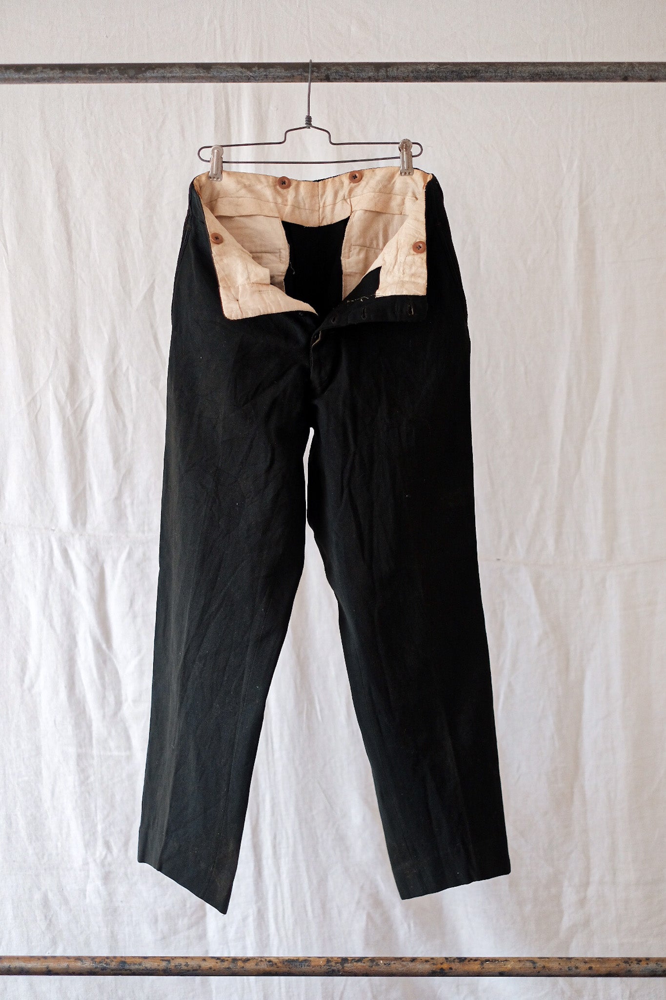 [~ 40's] Pantalon de la ligne latérale vintage française