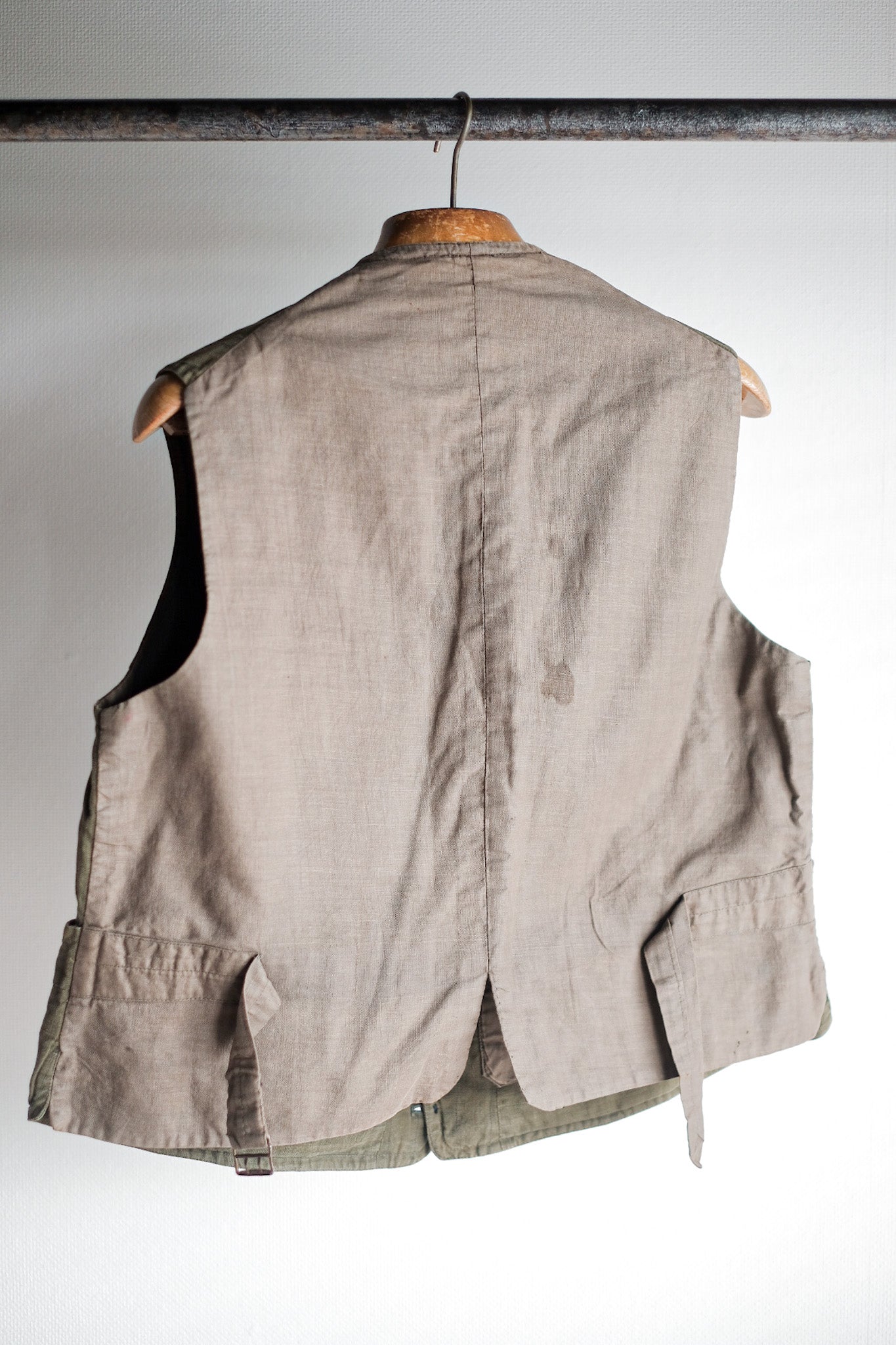 ［~20's］French Vintage Moss Green Hunting Gilet & Jodhpurs "Au Louvre"