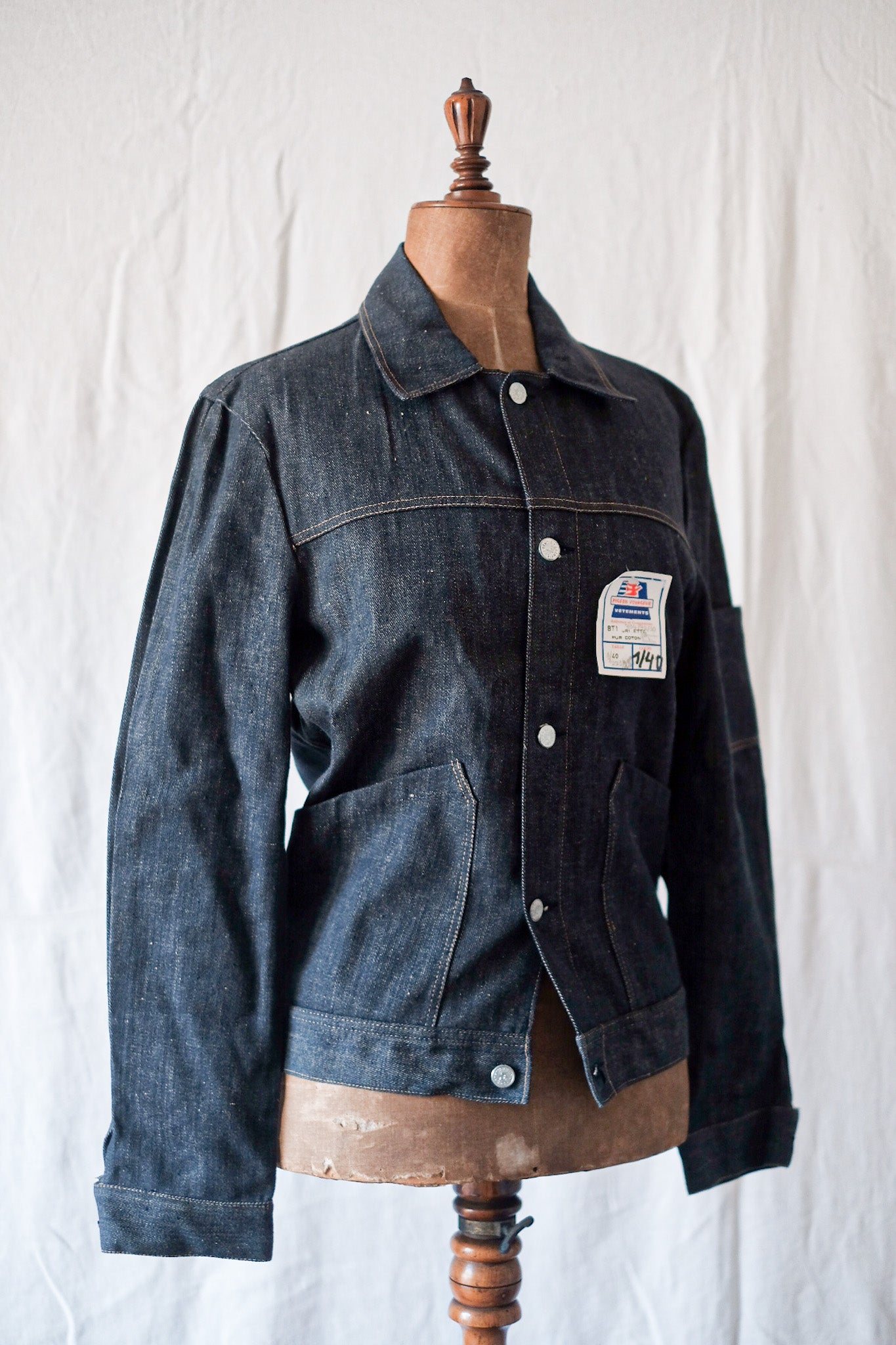 【~60's】French Vintage Denim Work Jacket "Dead Stock"