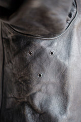 【~30's】French Vintage Le Corbusier Leather Work Jacket "Wool Collar"