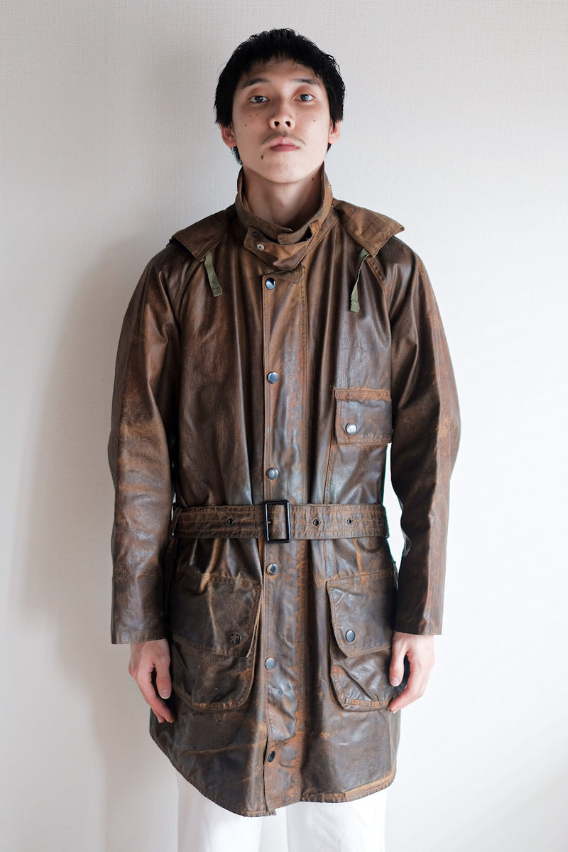 [~ 40's] Vintage Barbour "Solway Zipper" สีขาว