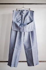 [~ 50's] กองทัพเรือฝรั่งเศส Ramie Linen Sailor Pant "Dead Stock"