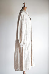 [~ 30's] เสื้อคลุมผ้าลินินวินเทจฝรั่งเศส